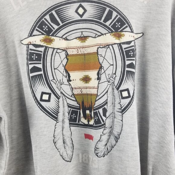 Levi's Strauss & Co Men's Gray Waffle Knit Long-Sleeve Thermal Shirt Sz XXL - Picture 3 of 5